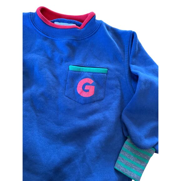 Vintage 90s Gymboree blue crewneck sweater youth - Picture 3 of 4